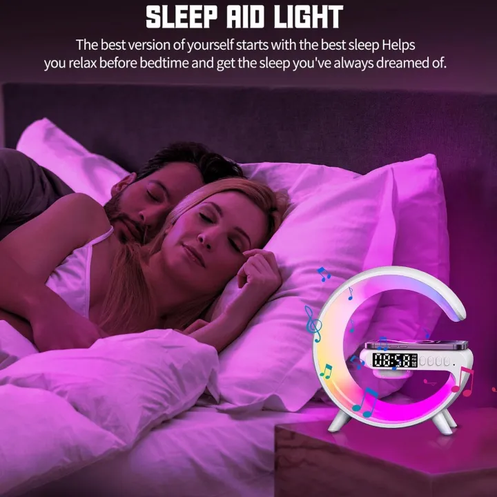 Smart%20Light%20Sound%20Machine%20with%20Wireless%20Charger,%20Music%20Rhythm%20Atmosphere%20Light,%20Bluetooth%20Speaker,%20Clock%20Alarm,%20Button%20and%20APP%20Control%20(White)%20-%20Image%203