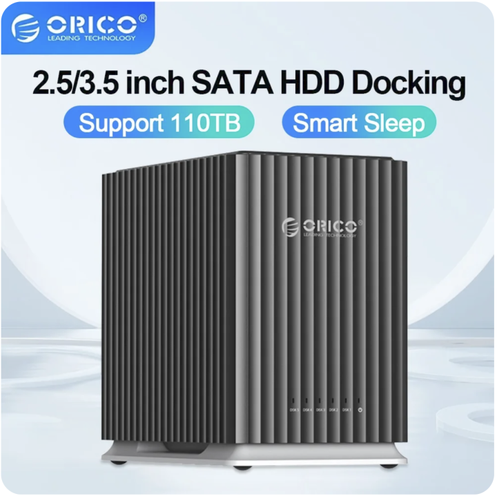 ORICO 9758C3 5-Big DAS Solution Docking Station for 2.5/3.5'' SSD HDD Case External Hard Drive Case