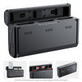 2pcs NP-BX1 Batteries+3-Slot Battery Charger Card Slots USB Port for Sony ZV-1/RX100M6/H400/ WX350/RX100 /HX50/HDR-PJ410 Camera. 