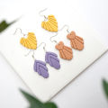 Leaf Shape/Lotus Flower Earrings Polymer Clay Mold Irregular Geometric Shape Clay Cutter DIY Jewelry Pendant Making Clay Tools MuXiaRe.