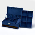 Multi-layer flannel jewelry box, drawer storage box, ring earrings, jewelry box, large capacity storage jewelry box, wholesale. 