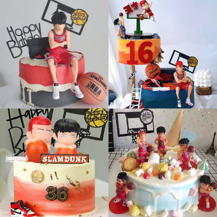 5 slam dunks of the master Sakuragi. Hanamichi Ryukawa. Maple birthday cake decoration ornaments playing basketball doll doll
