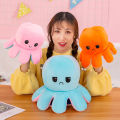 Niko Reversible Flip Octopus Stuffed Toy Plush Toddler Toys Double-sided Color Octopus Stuffed Doll.