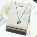 Necklace / Korean design silver plated shell pearl locket necklace for women and girls. 