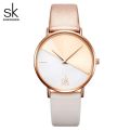 SK Top Luxury Leather Watches Women Creative Fashion Quartz Watches For Reloj Mujer Ladies Wrist Watch SHENGKE Relogio Feminino.