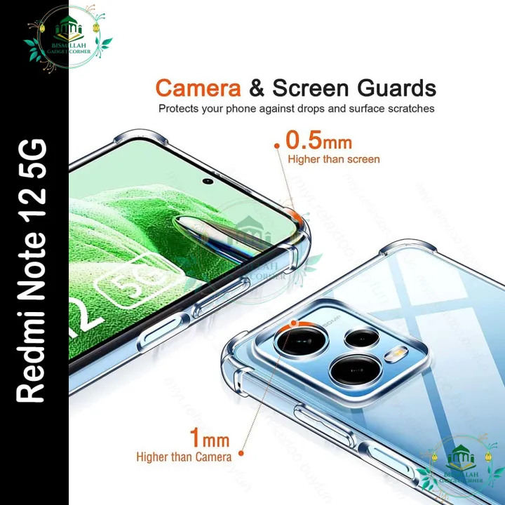 Transparent%20back%20cover%20For%20Redmi%20Note%2012%205G%20Luxury%20transparent%20Protect%20Back%20Cover%20Soft%20Case%20-%20Image%203