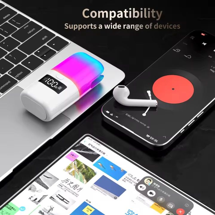 TF23%20Pro%202%20in%201%20TWS%20Earphones%20Bluetooth%20Speaker%20Colorful%20RGB%20LED%20Light%20Earphone%20Noise%20Cancelling%20Headphones%20True%20Wireless%20Earbuds%20-%20Image%205