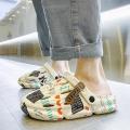Men Summer Slippers Casual Sneakers Thick Sole Garden Clogs Super Light Injection EVA Men Shoes Outdoor Big Size Beach Slippers.