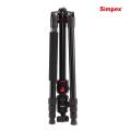 Simpex Professional Aluminium Tripod 540-TM Tripod Cum Monopod with Multipurpose Head for Low Level Shooting, Panning for All DSLR Camera. 