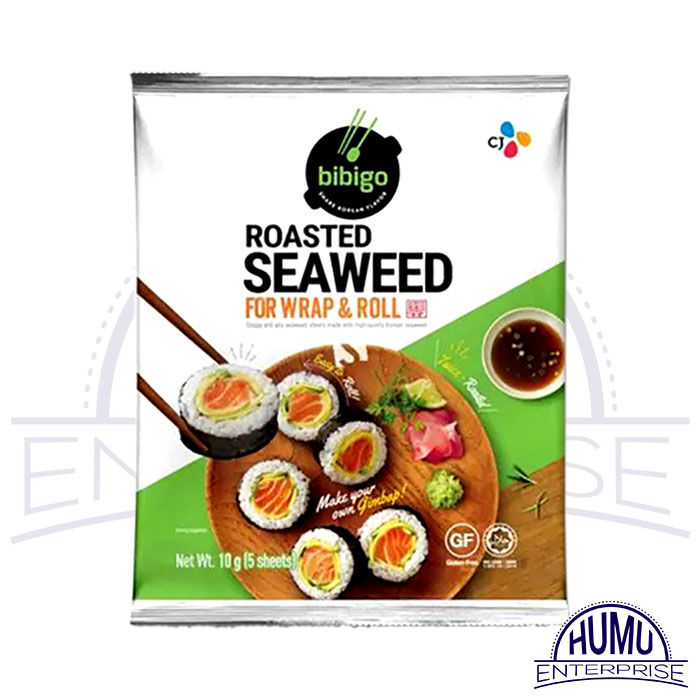 Bibigo-Sushi Seaweed-10 Gm Roasted For Wrap & Roll