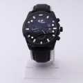 Stylish CR7 TIME & DATE CORNOGRAP Stainless steel case leather Band Fashionable Man watch. 