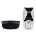Toothpaste Dispenser Plus Toothbrush Holder a Tooth paste dispenser with tooth brush holder bathroom accessories bathroom fittings shelf rack.