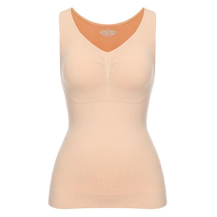 Women Cami Shaper with Built in Bra Tummy Control Camisole Tank