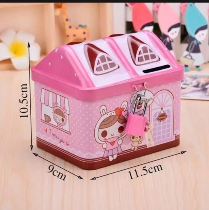 Metal%20House%20Shape%20Piggy%20Bank%20Coin%20Safe%20Storage%20Box%20with%20Lock%20-%20Image%204