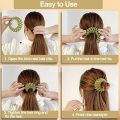 3 Pcs Bird Nest hair clip Fashion Hair Clips Expandable Pony Tail Holders Hair Accessories - Hair Band. 