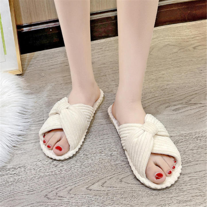 Slippers%20Women%20Memory%20Foam%20House%20Bedroom%20Corduroy%20-%20Image%205