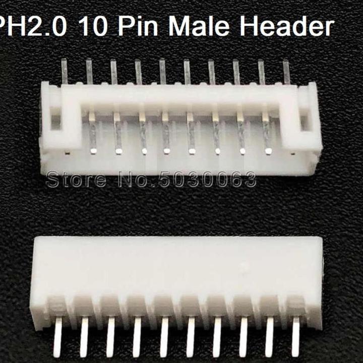 4Pcs- 10Pin MALE Header For FEAMALE Housing JST Male Header 10 Pin ...