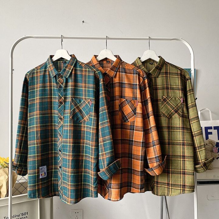 Men%20Flannel%20Plaid%20Shirt%20Long%20Sleeve%20Loose%20Hip%20Hop%20Street%20Mens%20Casual%20Shirts%20Pocket%20Male%20Soft%20Dress%20Shirt%20Plus%20Size%20Dropshipping%20-%20Image%202