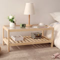 Rectangular Coffee Table Simple Living Room Combination Solid Wood Simplicity Small Apartment Japanese Furniture Bedroom Bedside Creative Coffee Table. 