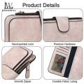 (New) louiwill' wallet for women long clutch pure PU leather hand bag large capacity card holder zipper coin pure Fahion money bag.