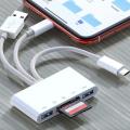 OTG USB Camera Multimemory Adapter For Lightning To Micro SD TF Card Reader Kit For Iphone Ipad For Apple Macbook Laptop Xiaomi.