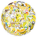 60 Cartoon Cute Fruit Banana Banana Graffiti Stickers Luggage Helmet Kids Reward Stickers Wholesale.