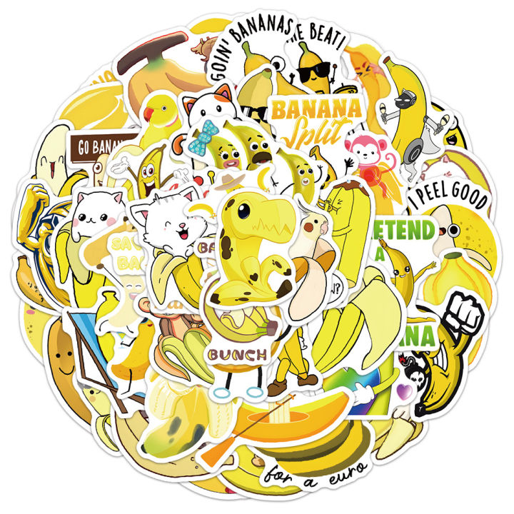 60%20Cartoon%20Cute%20Fruit%20Banana%20Banana%20Graffiti%20Stickers%20Luggage%20Helmet%20Kids%20Reward%20Stickers%20Wholesale%20-%20Image%205