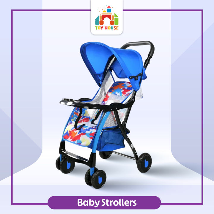 Soft mesh support Baby Stroller 722c Pram Red