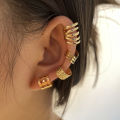 Clip Earring Hollow Out Leaf Tament Fashion Appearance Ear Cuff. 