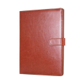 A4 Leather Folder Multifunctional Business Contract Folder with Notes Business Stationery Folder Brown. 