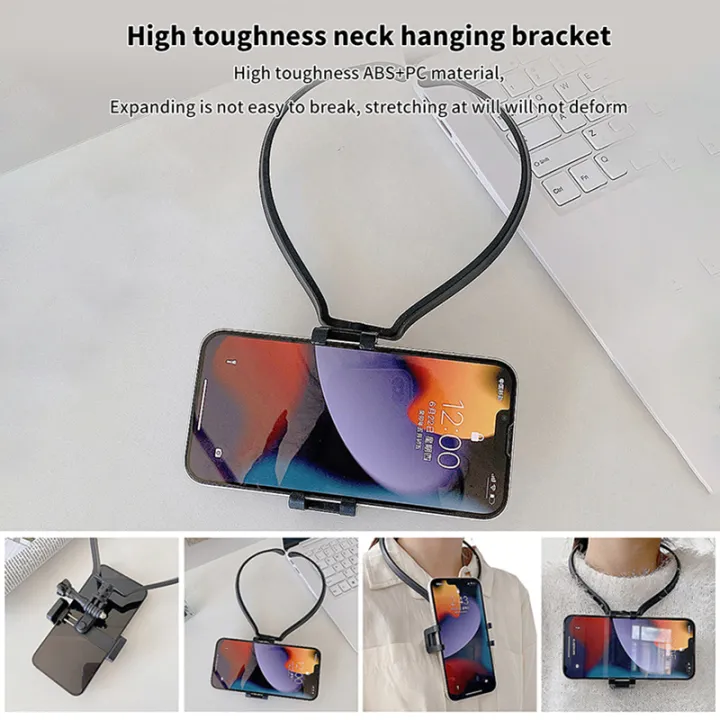 Hands%20Free%20Wearable%20Neck%20Holder%20Lazy%20Phone%20Stand%20Universal%20Hanging%20Mount%20For%20IPhone%2015ProMax%20Samsung%20GoPro%20Dock%20Station%20Bracket%20-%20Image%207