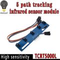 WAVGAT 5 Channel Infrared Reflective Sensor TCRT5000 IR Photoelectric Switch Barrier Line Track Module Obstacle Avoidance Sensor. 