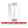 Measuring pass Badge gauge Stain card Point gauge wire gauge Transparent film ruler Stain crack contrast ruler-44351. 
