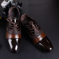 Preferred Plus Size Leather Shoes Men's Business Formal Men's Shoes Lace up Pointed Casual Shoes Versatile Single-Layer Shoes.