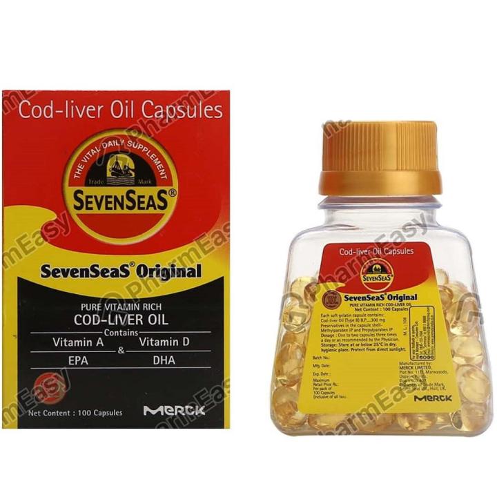 Seven Seas OriiginalS Cod Liver Fish Oil - 100 Soft Cap