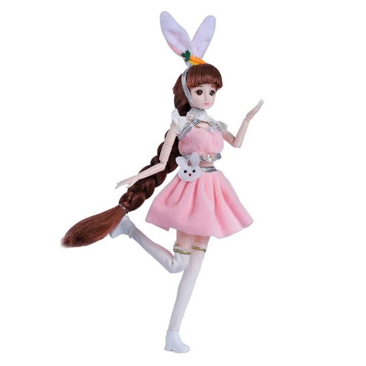 30cm%20Doll%20Set%201/6%20Bjd%20Doll%2026Joint%20Movable%20Body%20White%20Skin%20Doll%20Children%20Dress%20Up%20Toy%20Girl's%20Birthday%20Gifts%20-%20Image%202