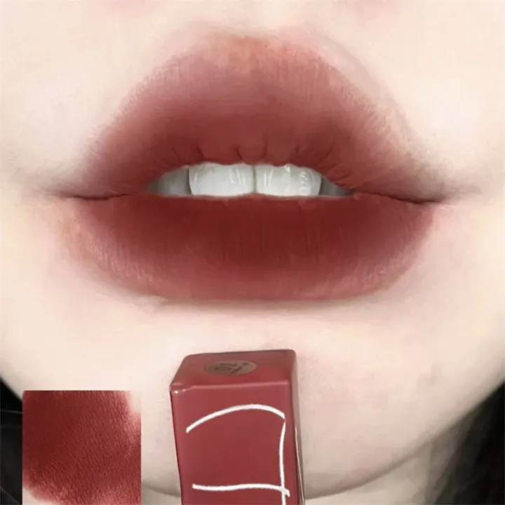 Mahogany Rose ~ Low Saturation Wood Peach Lipstick Lipstick Solid Lip Gloss Bean Shad Matte Matte Matte Student