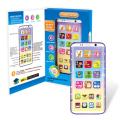 【KuaKe Mall】(New) educational kids phone smart phone toys with USB port touch screen English learning educational.