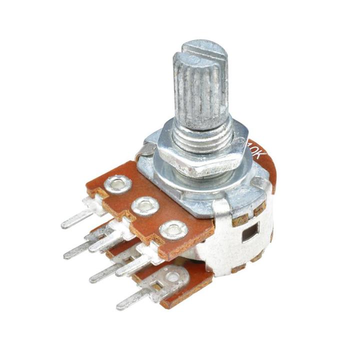 Dailytech 10K Variable Resistors Dual Carbon Film Taper Potentiometer 6 ...