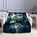 Wolf 3D Print  Blanket Sofa  Blankets for Beds Super Soft Warm Blanket Cover Flannel Throw Blanket Flannel Blanket. 