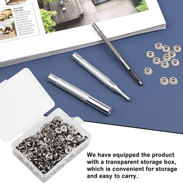 50%20Sets%20Leather%20Snap%20Fasteners%20Kit%20Black%20Metal%20Snap%20Buttons%20Silver%20-%20Image%205