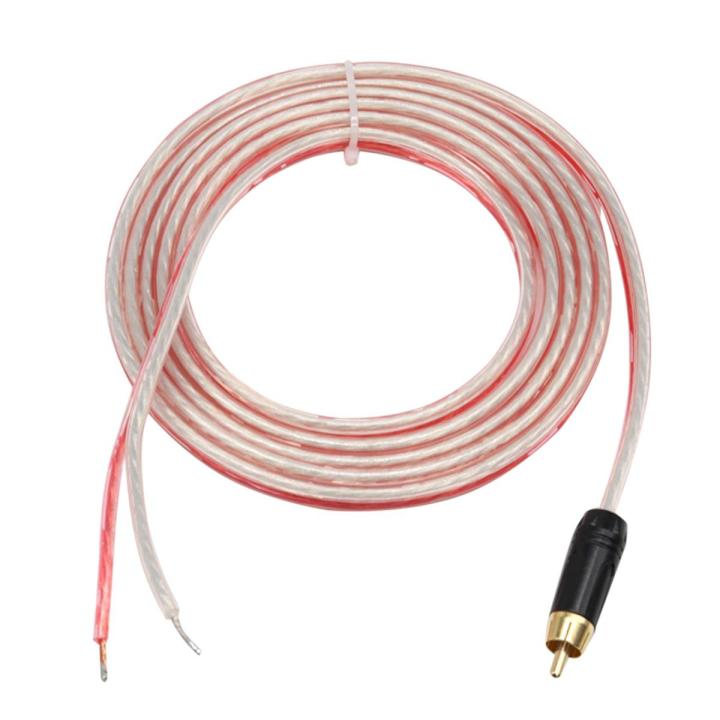 Replacement Repair Speaker Bare Wire Cable 5Ft with RCA Plug