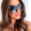 New Fashion square Sunglasses Women 2021 trend Gradient Sunglasses Luxury Brand Designer Women's sunglasses UV400 Outdoor travel. 