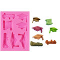 GC Silicone Mould Graduation Cap Certificate Modeling Fondant Molds For Congrats Grad Congratulations specification.