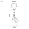 Urn Keychain Pet Ash Urn Cylinder Container.