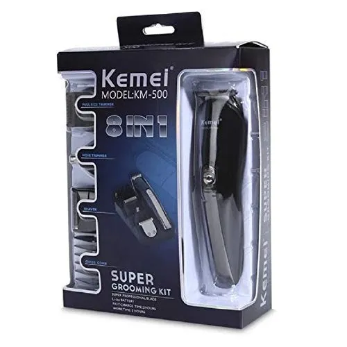 Kemei%20KM%20600%20Titanium%20Blade%20Hair%20Trimmer%20For%20Men%20-%20Black%2011%20in%201%20-%20Image%2010