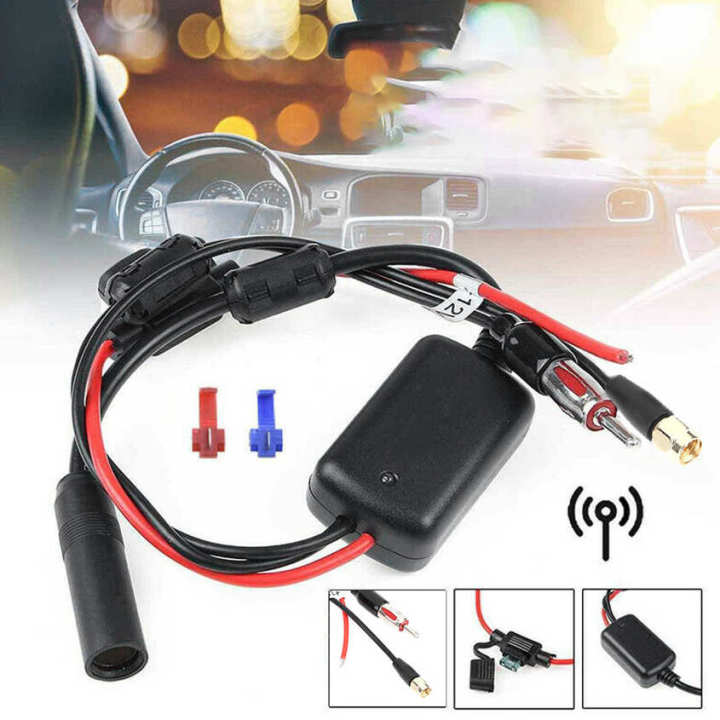 Yctze%20Car%20Stereo%20Antenna%20DAB%20+/FM%20Radio%20Adapter%20Cable%20Signal%20Receiving%20Amplifier%20SMA%20Head%20Vehicle%20Electronics%20-%20Image%203