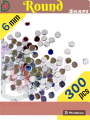 6mm (0.6 cm) Round Shape Mirror for Lippan Art, Jewellery Making, Arts & Crafts Mosaic Tiles, Embroidery Works in Cloths. 