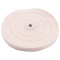 10Pcs 6 Inch Buffing Polishing Wheels for Bench Grinder with Polishing Compounds Kit, White and Yellow.