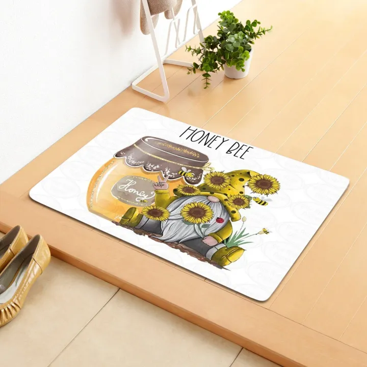 6%209%20Rugs%20for%20Living%20Room%20Decorative%20Slip%20Washable%20Print%20Non%20Doormats%20Mat%20Mat%20Sunflower%20Floor%20Gnome%20Bee%20Home%20Decor%20-%20Image%202